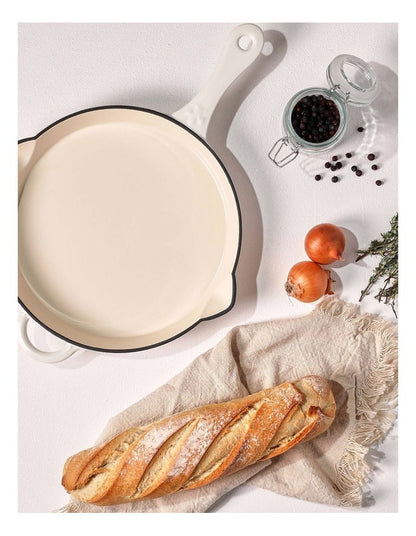Fleur de Lis Skillet 26cm in Cream