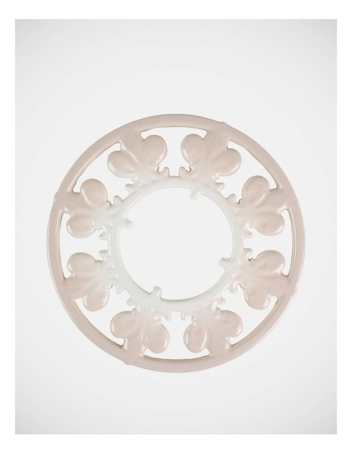 Fleur de Lis Trivet 20cm in Cream