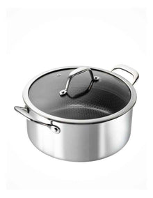 Sierra Etched Tri-Ply Casserole with Lid 24cm 4.6L