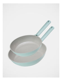 Ceramic 2pce Frypan Pack 24cm & 28cm - Mint