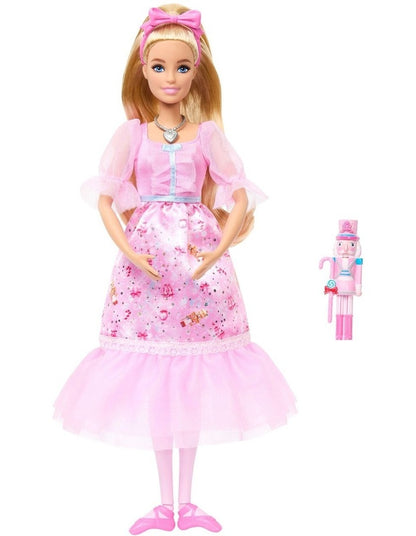 Barbie in the Nutcracker Clara Ballerina Doll with Articulated Ankles, Includes Toy Nutcracker