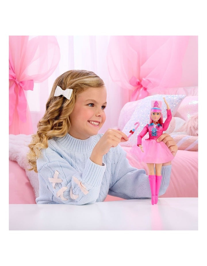 Barbie in the Nutcracker Daisy Ballerina Doll with Articulated Ankles and Candy Cane Baton