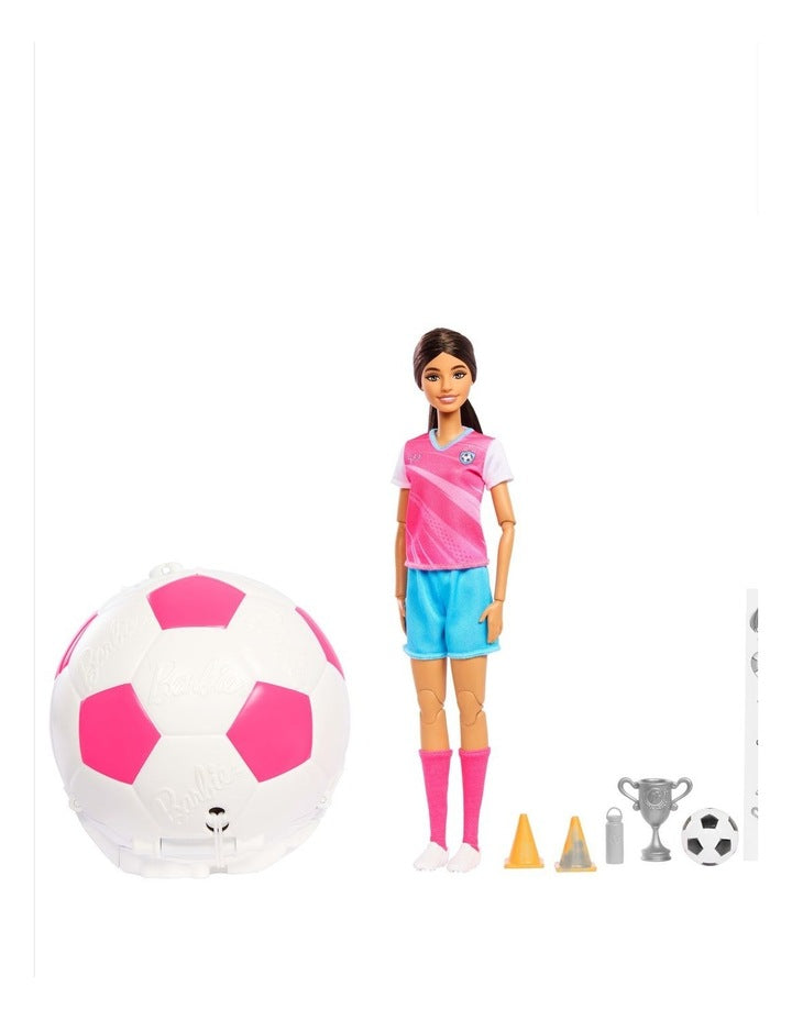 Barbie Team Barbie Roll and Reveal Soccer Player Doll and Accessories