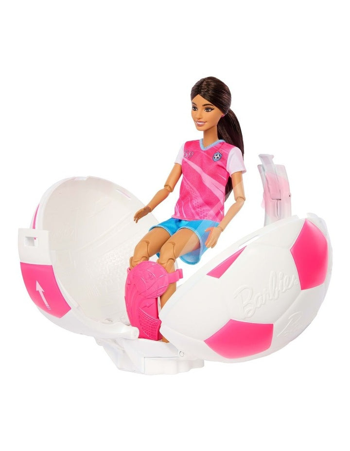 Barbie Team Barbie Roll and Reveal Soccer Player Doll and Accessories