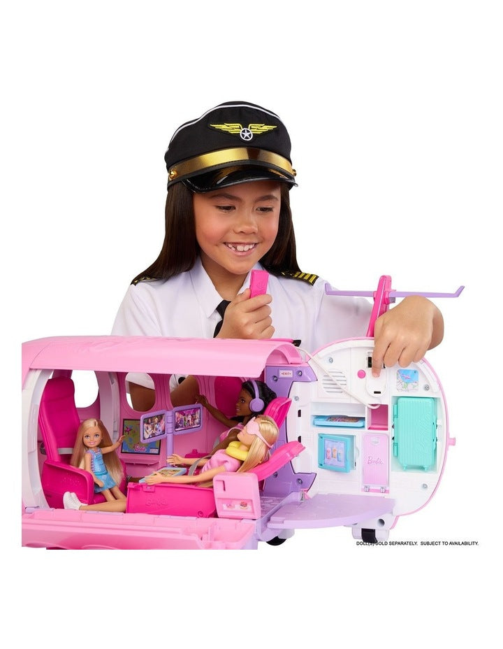BARBIE Dream Land Dream Plane with Working Microphone Feature and 14 Accessories