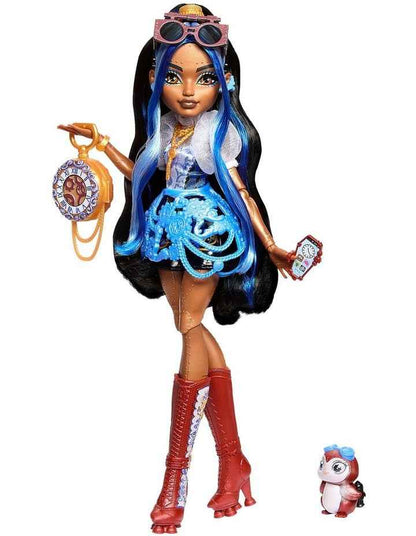 Monster High Robecca Steam Fashion Doll with Blue Blouse and Rocket Boots