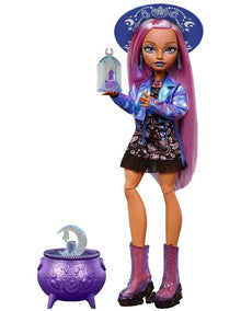 Moonspell Magic by Monster High Layla Stone Fashion Doll, Crystal Witch with Accessories