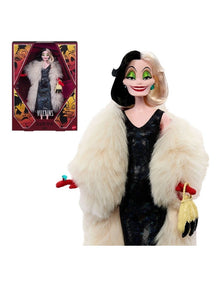 Disney Collector Cruella De Vil Collectible Villains Fashion Doll in Signature Look with 1 Accessory