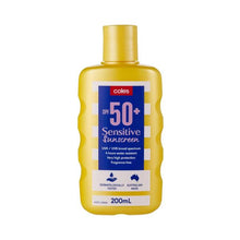 COLES SPF 50+ SUNSCREEN ULTRA SENSITIVE 200ML