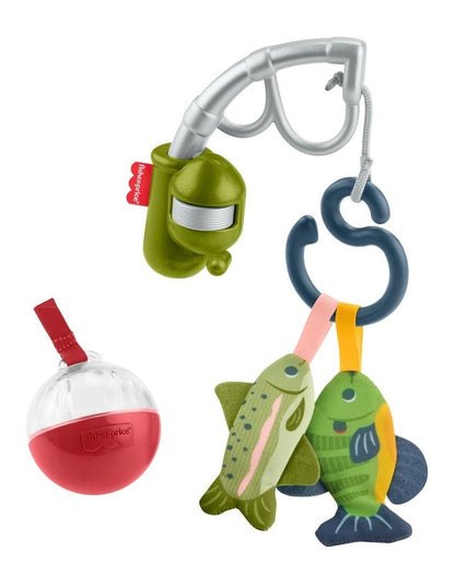 Fisher-Price Mini Me Moments Reel Fun Fishing Gift Set, 4 Baby Toys for Newborn Sensory Play