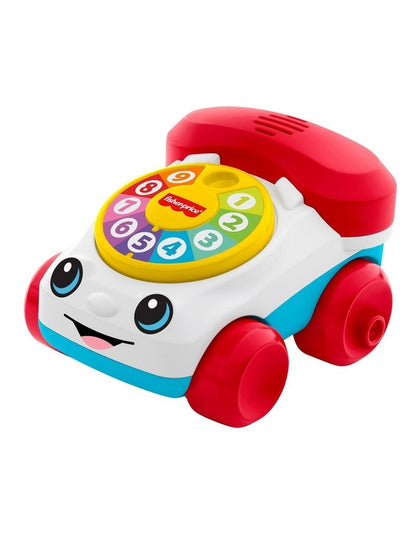 Fisher-Price Chatter Telephone Vehicle, 3-Inch Push-Along Toy with Sounds for Baby & Toddler