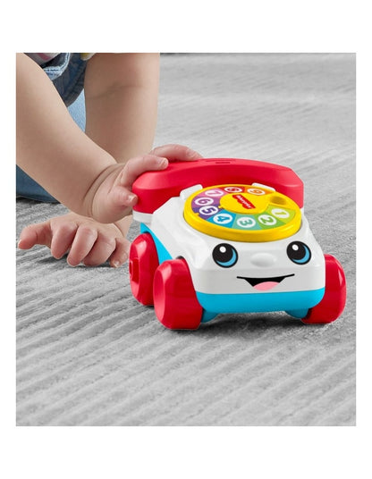 Fisher-Price Chatter Telephone Vehicle, 3-Inch Push-Along Toy with Sounds for Baby & Toddler