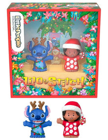 Little People Collector DISNEY Lilo & Stitch Holiday Special Edition Set for Fans, 2 Figures