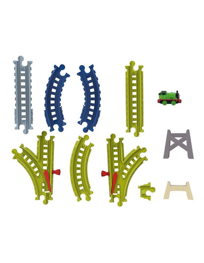 Thomas & Friends from Fisher-Price Easy Connect Track Kit, 22 Pieces, Percy Engine & Reusable Bag