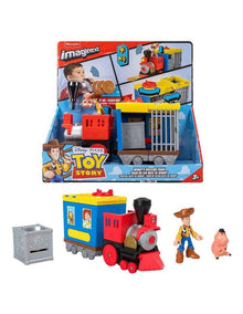 Imaginext Toy Story Woodys Round Up Train Toy Vehicle with Lights & Sounds
