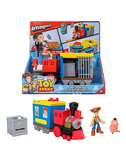 Imaginext Toy Story Woodys Round Up Train Toy Vehicle with Lights & Sounds