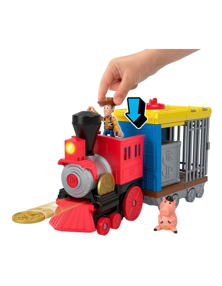 Imaginext Toy Story Woodys Round Up Train Toy Vehicle with Lights & Sounds
