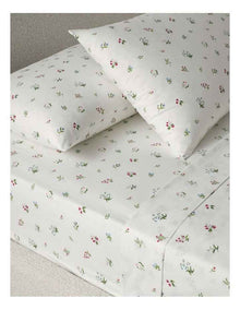 Printed Cotton Sheet Set in Floral
