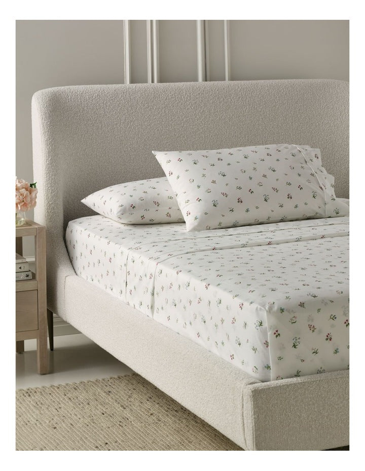Printed Cotton Sheet Set in Floral