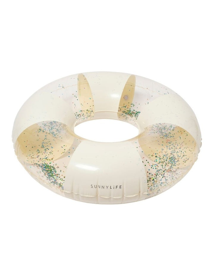 Tube Pool Ring Cotton Candy Stripe