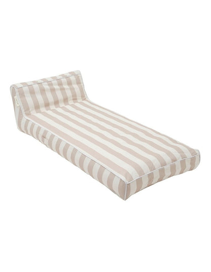 Luxe Lie-On Lounger Oyster Stripe