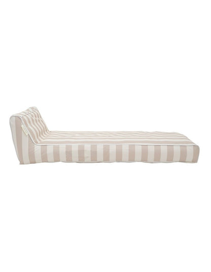 Luxe Lie-On Lounger Oyster Stripe