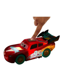 Disney And Pixar Cars Race to Celebrate Lights & Sounds Lightning McQueen, Large-Scale Toy Vehicle