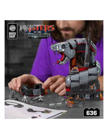 Mattel Brick Shop Masters of the Universe Clash at Snake Mountain Building Toy Kit