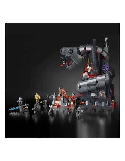 Mattel Brick Shop Masters of the Universe Clash at Snake Mountain Building Toy Kit