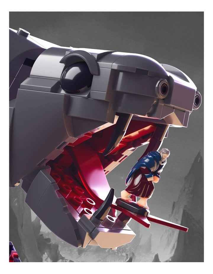 Mattel Brick Shop Masters of the Universe Clash at Snake Mountain Building Toy Kit
