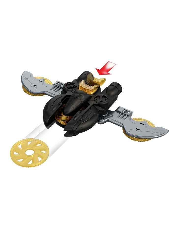 DC Premier Batmobile Vehicle, Batman Signature Crime Fighting Car with Bat-Drone Cannon