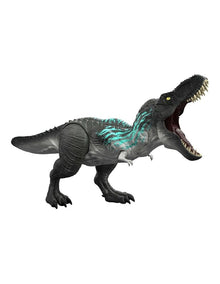 Jurassic World Muscle Madness Tyrannosaurus Rex Action Figure, T-Rex with Grow Feature & Roar