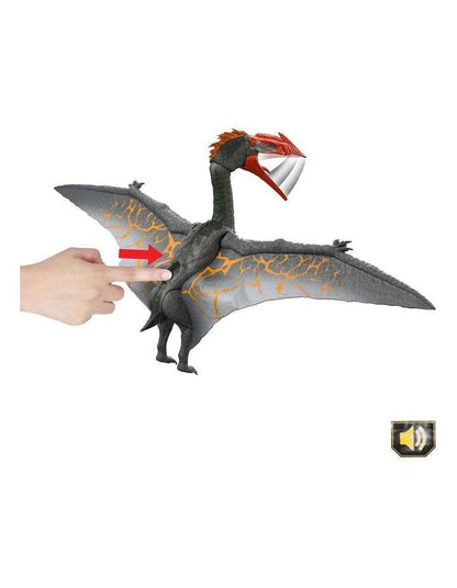 Jurassic World Legacy Collection Reimagined Real Feel Quetzalcoatlus Dinosaur Figure, Chomp & Roar