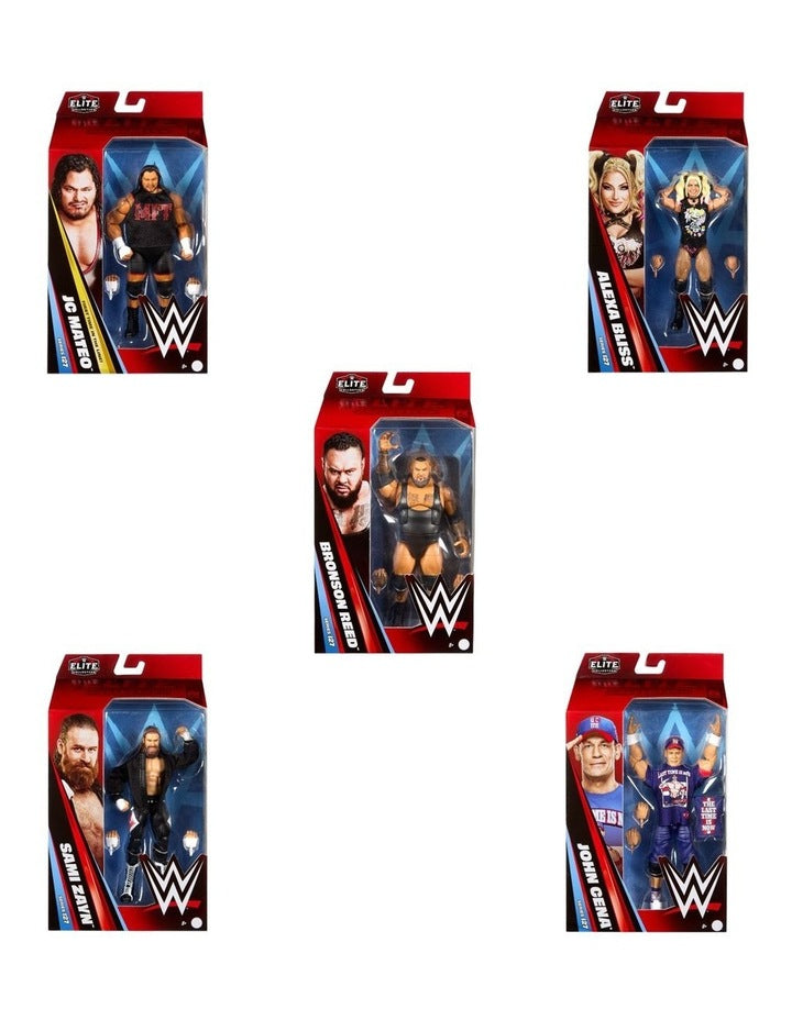 WWE Elite Action Figures, 6-inch Collectible Set with Articulation & Accessories