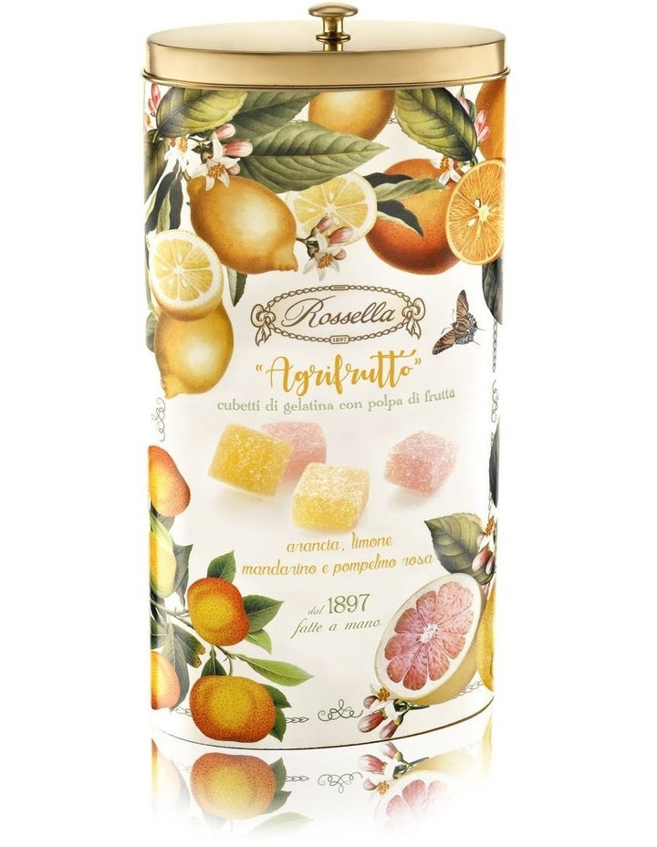 Assorted Pates De Fruits Oval Tin Citrus 250g
