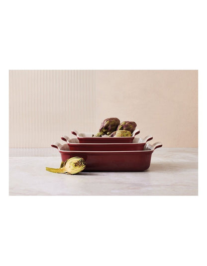 Heritage Rectangular Dish 32cm in Garnet