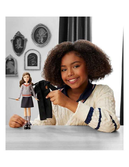 Hermione Granger Fashion Doll in Movie-Inspired Hogwarts Uniform With Wand Accessory