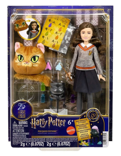 Polyjuice Potions Hermione Granger Doll & Playset, Movie-Inspired Outfit, 13 Accessories & Fizz