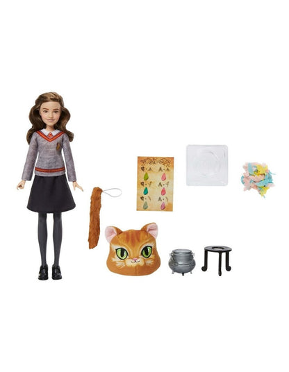 Polyjuice Potions Hermione Granger Doll & Playset, Movie-Inspired Outfit, 13 Accessories & Fizz