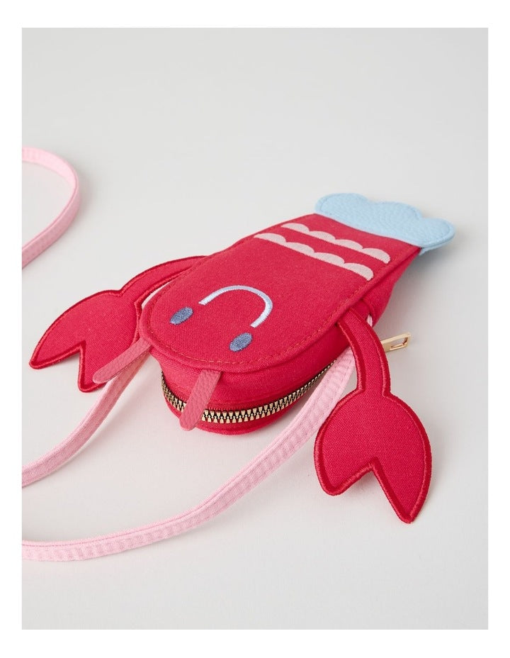 Lobster Cross Body Bag in Red