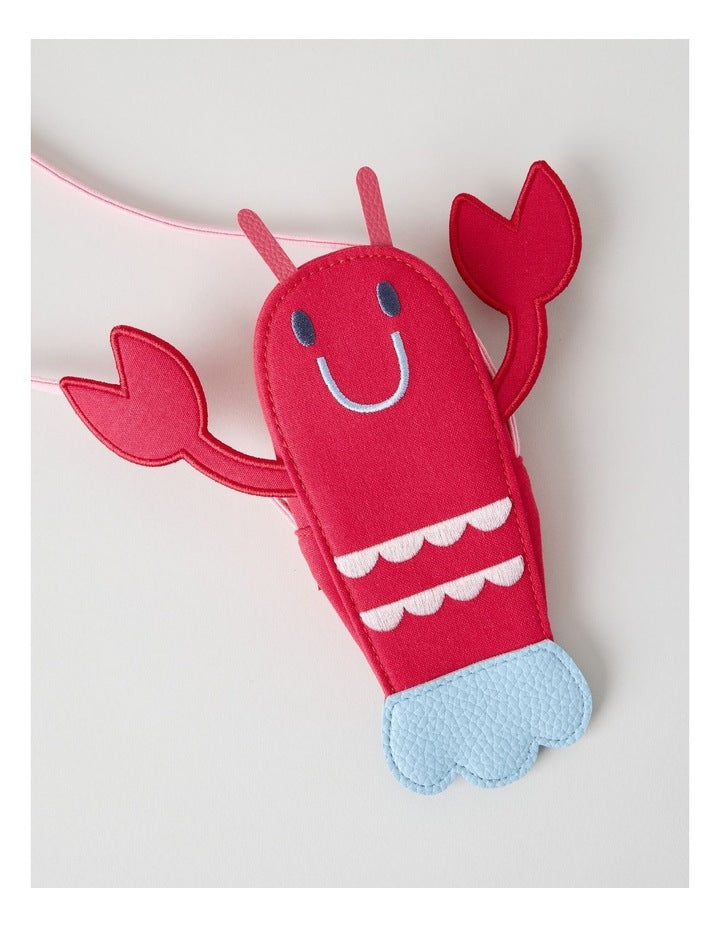 Lobster Cross Body Bag in Red