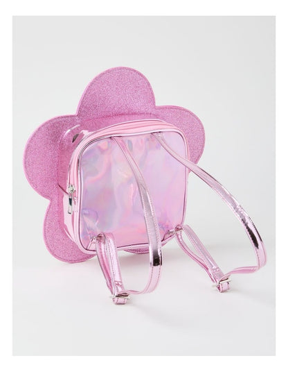 Mini Transparent Daisy Backpack in Pink