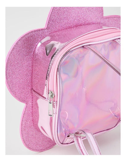 Mini Transparent Daisy Backpack in Pink