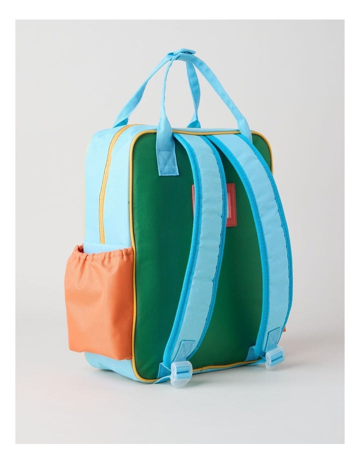 Colour Blocked Backpack in Green