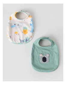 Naturals Newborn 2 Pack Bibs in Sage