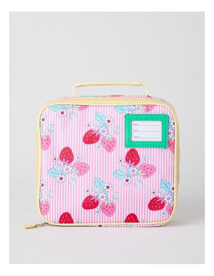 Strawberry Stripe Lunchbox in Pink