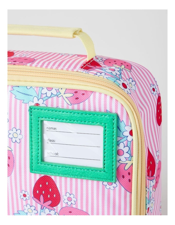 Strawberry Stripe Lunchbox in Pink