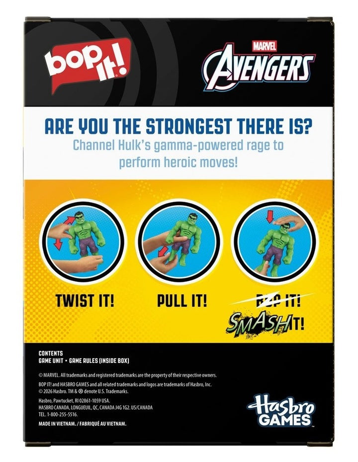 Bop It! Marvel Avengers Hulk Edition Game