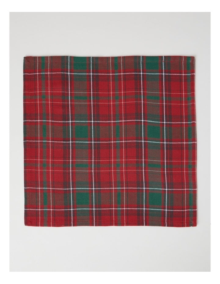 Heirloom Tartan Napkin Set of 4 40 x 40cm in Red and Green