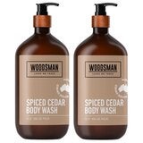 Woodsman Spiced Cedar Body Wash 2 x 1L